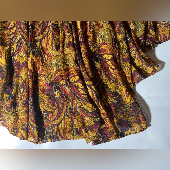 NEW Plus Size Vince Camuto Asymmetrical Hem Pickled Beet Long Sleeve Dress - Picture 4 of 12